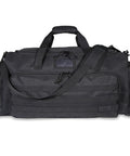 60L Heavy Duty Duffel Travel Bag With Waterproof 900D Exterior And Foldable Design Large Luggage For Sports Gear Ski Trips Camping And Cargo Hauling Durable Black Gear Bag For Adventure, front view