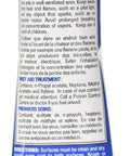 Back view of tube with instructions and warnings, All Purpose Cement, Blue 2 Oz, Waterproof And Flexible Adhesive For One-Coat Bond.