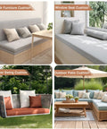 Custom Bench Cushions For Indoor Furniture And Outdoor Patio, Totally Customizable Size Thickness Shape Fabric Color Piping And Non Slip Fixing, 75D Foam Seat Cushions For Bay Windows Kitchen Nook Benches Mudrooms And Sofas