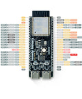 ESP32 S3 Starter Kit With 16MB Flash Development Board showing labeled pin connections for fast prototyping with WiFi and Bluetooth.