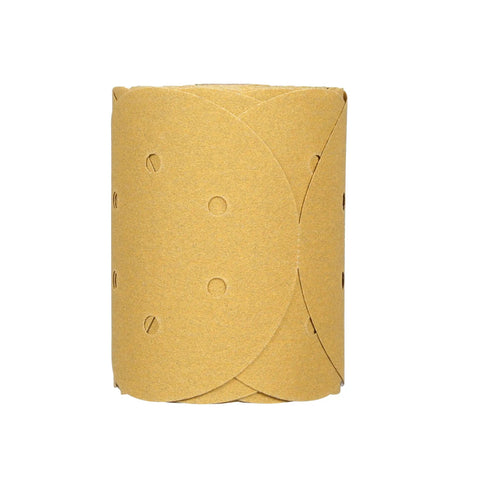 Stikit Gold Dust Free Disc Roll 6 Inch P80 Sanding Discs for Paint Primer Clear Coat Collision Repair