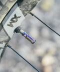 Presta Valve Cap With No Tool Needed Built In Valve Core Remover And Dust Cover Easy To Use Alloy Tire Cap on a bike wheel