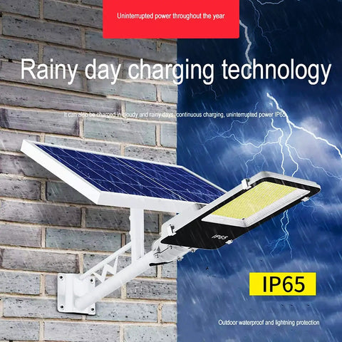 JUDYSSY Spot Lightingsolar Street Light, Led Dusk to N Solar Outdoor Light Lamp on wall, showcasing solar panel and IP65 rating.