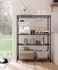 Beefy 1400 Lbs Garage Shelving Unit With 4 Tier Heavy Duty Metal Wire Racks in kitchen setting