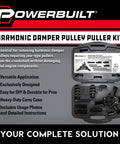 Harmonic Balancer Puller Set With Adjustable 3 Jaw Design for Crank Balancers, press-on puller in black heavy-duty case