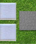 Two Piece Concrete Molds For Walkways And Paths DIY Plastic Square Stamps For Flagstone Casting Concrete Paver Molds For Garden Paths