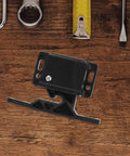 RV Cabinet Door Latches With Screws, Pull-To-Open Camper Cabinet Latch on wooden surface with tools