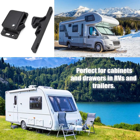 Heavy Duty Cabinet Door Latch Catch For Kitchen And Bathroom Secure Cabinets And Drawers With No Fuss Easy Install visible with RVs