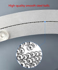 Close-up of high-quality smooth steel balls in Heavy Duty Aluminum Lazy Susan Rotating Turntable Built Like A Tank