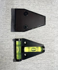 4 Pack Magnetic T Type RV Levelers With Bubble Level For Campers Travel Trailers And Motorhomes, Magnetic Base visible close-up.