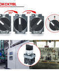 Beefed Up 22mm 3 Position Maintained Selector Switch 2NO 660V 10A Industrial Grade Metal Head IP65 control panel use