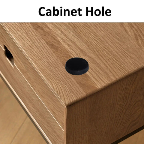 Heavy Duty Silicone Snap In Hole Plugs Waterproof Round Panel Seals 9mm Diameter 20 Pack tightly fitting seal on cabinet hole.