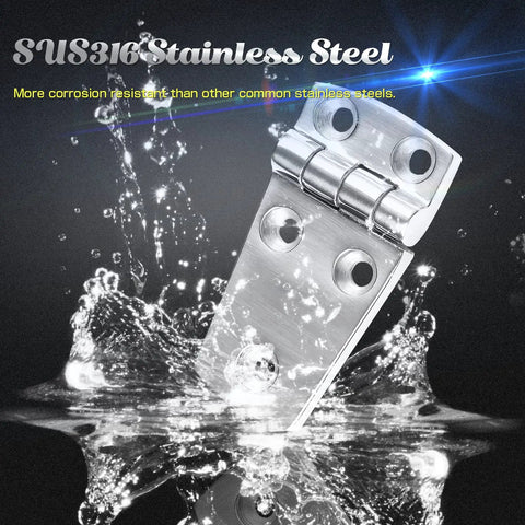 Dead Simple Install Marine Grade 316 Stainless Steel Heavy Duty Door Hinges Built Like A Dream For Boats Decks And Garages Featuring No Sweat Saltwater Corrosion Resistance In A Pro Pair