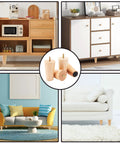 Wood Furniture Legs 4 Inch Straight Replacement Feet For Sofa Table Chair Dresser Cabinet Bed Set Of 8 in home setting