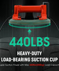 Beefy 8 Inch Electric Vacuum Suction Cup Lifter displaying 440 lb capacity text