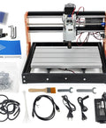 Upgraded 3018 Pro CNC Router Kit For Wood And Plastic 3 Axis GRBL Plug And Play DIY Mini Milling Machine Engraver displayed with accessories