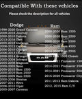 Compatibility list for Locking Gas Cap For Dodge Ram 1500 2500 3500 And More Heavy Duty Locking Fuel Cap
