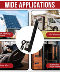 12V Linear Actuator With 10 Inch Stroke And 202 Lbs Load for solar trackers, RV slide-outs, recliners, and door openers, IP54 rating