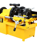 Zero Hassle Prograde 3 In 1 Electric Pipe Threader For 1 To 2 Inch Pipe, 750W 220V machine with yellow body and auto die head.