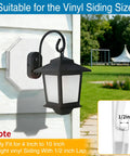 Octagon Exterior Light Fixture Mount Block Kit 2 Pack Paintable White Easy Install Weather Resistant Vinyl Siding Mounting Block For Half Inch Lap Siding And 4 Inch Siding Ideal For Exterior Lights Cameras And Doorbells, mounted lantern