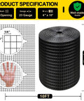 Heavy Duty 4 Inch By 10 Foot Wire Mesh Roll Built Tough Galvanized And PVC Vinyl Coated Hardware Cloth For Coop Fences