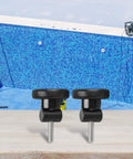 Upgrade Your Pool Game With Heavy Duty Brass Pool Pump Lid Knob And Nut Replacement Set For Hayward Super-Pump SPX1600PN Models Featuring Secure Grip Handle Kits Perfect For Easy Commercial Maintenance. two brass pool pump lid knobs with threaded bolts