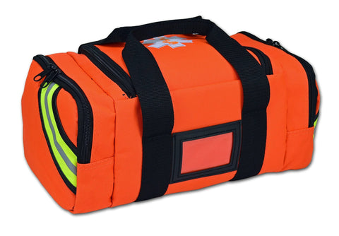 Lightning X value compact medic bag, orange, with black handles for EMS/EMT use