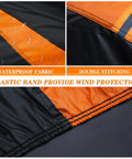 Close-up of waterproof fabric and double stitching on All Weather Exterior Car Cover For Sedans Waterproof UV Resistant Dustproof Snowproof Fits Toyota Camry Tesla Model 3 Honda Accord Nissan Altima Kia K5 Size A4