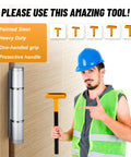 Man holding Upgraded Hinge Gap Adjusting Wrench For Residential And Commercial Doors Quick And Easy Door Hinge Alignment Tool