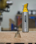 Matchfit Dovetail Router Bit for Dovetail Clamp System 14 Degree Half Inch Profile Rounded Corners for Smoother Grooves