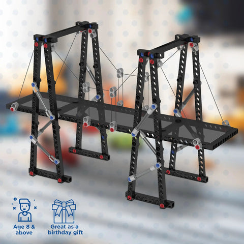 Structural Engineering Kit For Bridges And Skyscrapers: Build Twenty Cool Models With Over Two Hundred Eighty Five Pieces.