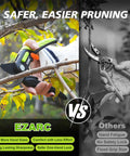 Comparison of EZARC bypass pruning shears with 1 inch cut capacity, SK5 blade for easy garden trimming vs other shears.