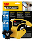 Hand Masker Tape Dispenser For Painter Film And Paper One Pass Application packaging with yellow tool in blister pack