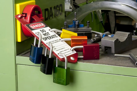 Green 72 40 Lockout Tagout Padlock With 1 Inch Shackle 12 Pack Keyed Alike 24 Keys OSHA Compliant Lightweight Aluminum Body For Industrial Safety