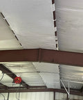 Metal building ceiling using 6 Inch Wide White Vapor Barrier Seam Tape 180 Ft Roll Waterproof For Crawl Spaces And Insulation Repairs