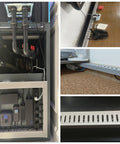 Grey PVC Wire Concealer Raceway Kit with Reverse Snap Cover for cable management showing installation setups