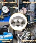 3/8 NPT Female 90 Degree Stainless Steel Elbow Fitting Forged High Pressure Connector 304 Stainless Heavy Duty for Hydraulic and Filtration Systems Gauge Ready 4350 Psi in various applications