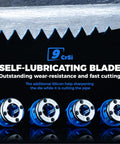 Close-up of All In One Ratcheting Pipe Threader Kit With 6 NPT Dies 1/4 Inch To 1-1/4 Inch highlighting self-lubricating blade