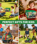 All Terrain Farm Tractor Toy For Kids 3 To 7 Years Old, 1 To 24 Scale Monster Truck shown as a perfect gift for kids