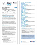Instructions and safety guidelines for NIOSH Approved N95 Respirator Mask Made In USA Tri Fold Cup Style Particulate Face Mask 95 Percent Filtration For Non Oil Based Particles White 10 Pack.