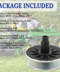 Primary And Secondary Transmission Kit For John Deere D105 E100 X105 X106 Mowers, Easy Install Upgrade To Improve Shifting, Durable Gear Set, Compatible With Multiple Deere Models, Ready To Install Replacement, black transmission pulley