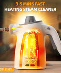 Heavy Duty High Pressure Steam Cleaner 1050 Watt Fast Heating Multi Surface Steamer with visible steam emission.