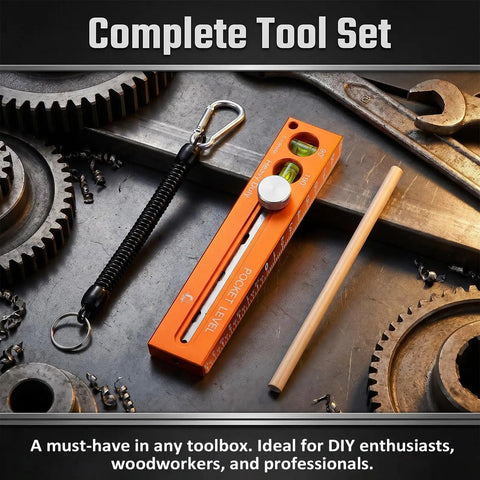 Nailed It 4-In-1 Aluminum Marking Level Ruler With Dual Industrial Magnets, Sliding Depth Gauge, And Flexible Angle Finder For Swift Woodworking And Carpentry Jobs