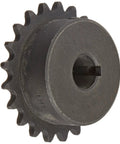 Roller Chain Sprocket With Hardened Teeth Type B Hub For 35 Chain Single Strand Bored To Size Three Eighth Inch Pitch Twenty One Teeth