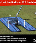 Putting Mirror Alignment Training Aid For A Killer Consistent Golf Setup Tour Pro Approved Eyes Shoulders Putter Face Check For Clean Stroke And Sweet Accuracy Indoor Outdoor Practice Mat on green