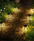 2 Pack Solar Lanterns Outdoor Lights Waterproof Garden Patio Decor Auto On At Dusk For 6 Hours Warm White 7 Lumens Cozy