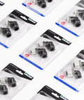 Pack of 2 Push To Connect Male Elbow Fittings For 6mm Tube OD 10-32 UNF Thread 90 Degree Easy Install Pneumatic Couplings