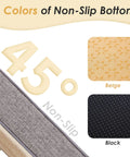 Custom Size Bench Cushion For Indoor Outdoor Use With 70D Foam Waterproof Cover Embroidery And Made To Your Specs Fits Patio Couch Bay Window Chair Sofa Swing Garden Seat And Breakfast Nook featuring non-slip beige and black bottoms