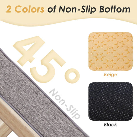 Custom Size Bench Cushion For Indoor Outdoor Use With 70D Foam Waterproof Cover Embroidery And Made To Your Specs Fits Patio Couch Bay Window Chair Sofa Swing Garden Seat And Breakfast Nook featuring non-slip beige and black bottoms