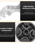 Close-up of Exhaust Muffler Mounting Bracket Hanger for 2013-2019 Escape highlighting aluminum and rubber components